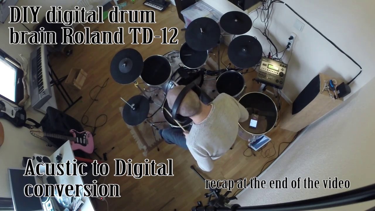 Acoustic to Digital Drum Roland TD 12 DIY