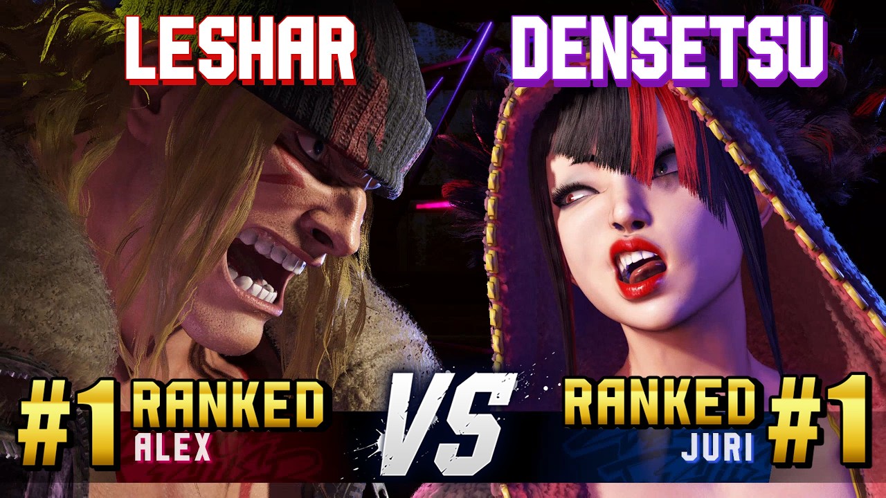 SF6 ▰ LESHAR (#1 Ranked Alex) vs DENSETSUSP (#1 Ranked Juri) ▰ High Level Gameplay