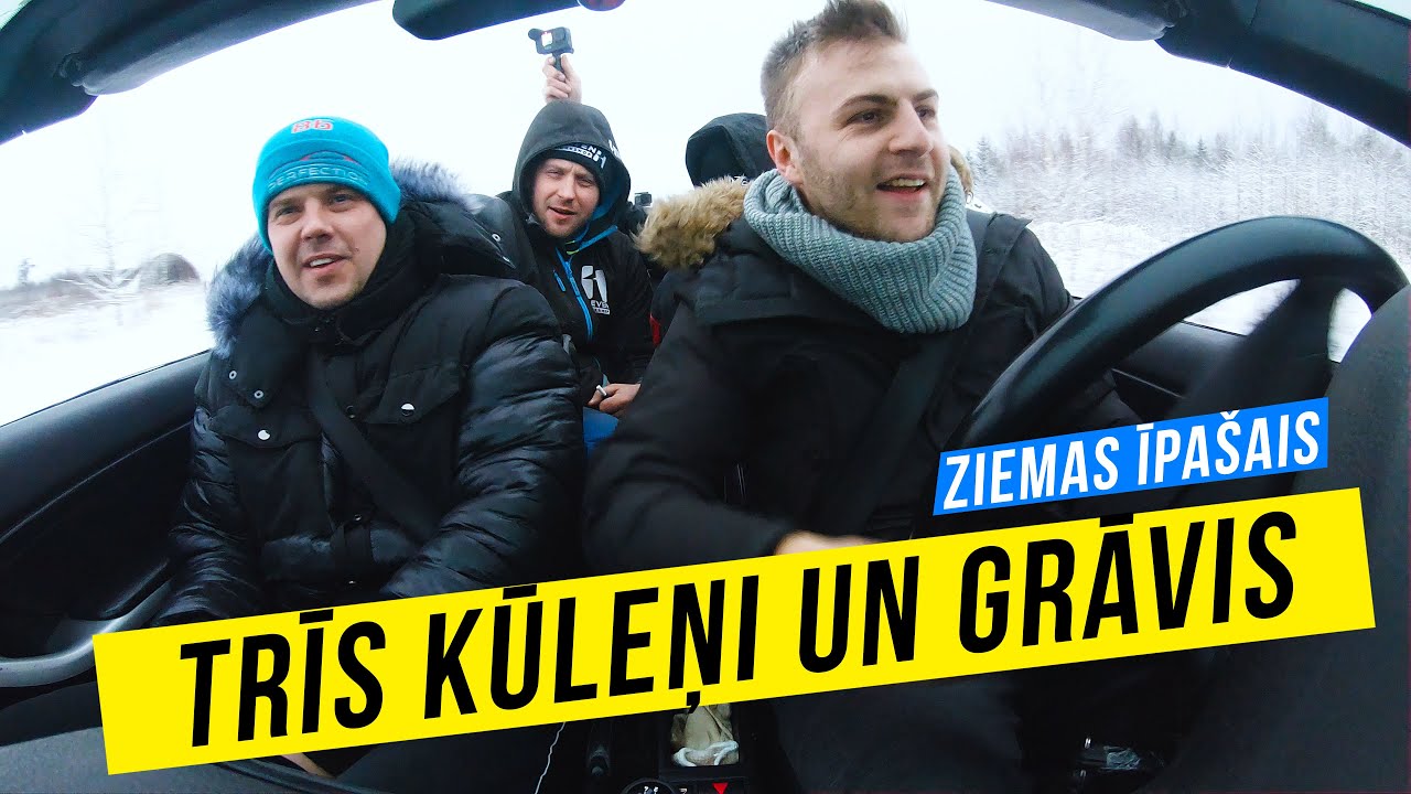 TRĪS KŪLEŅI, GRĀVIS UN VIŅŠ IZKRITA NO MAŠĪNAS (ZIEMAS ĪPAŠAIS 40K)