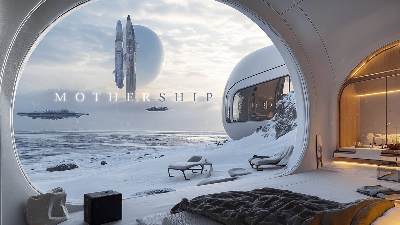 Mothership: Cozy Sci Fi Ambient Music 🎧❄️ for Long Exoplanet Winters (Relaxing White Noise)