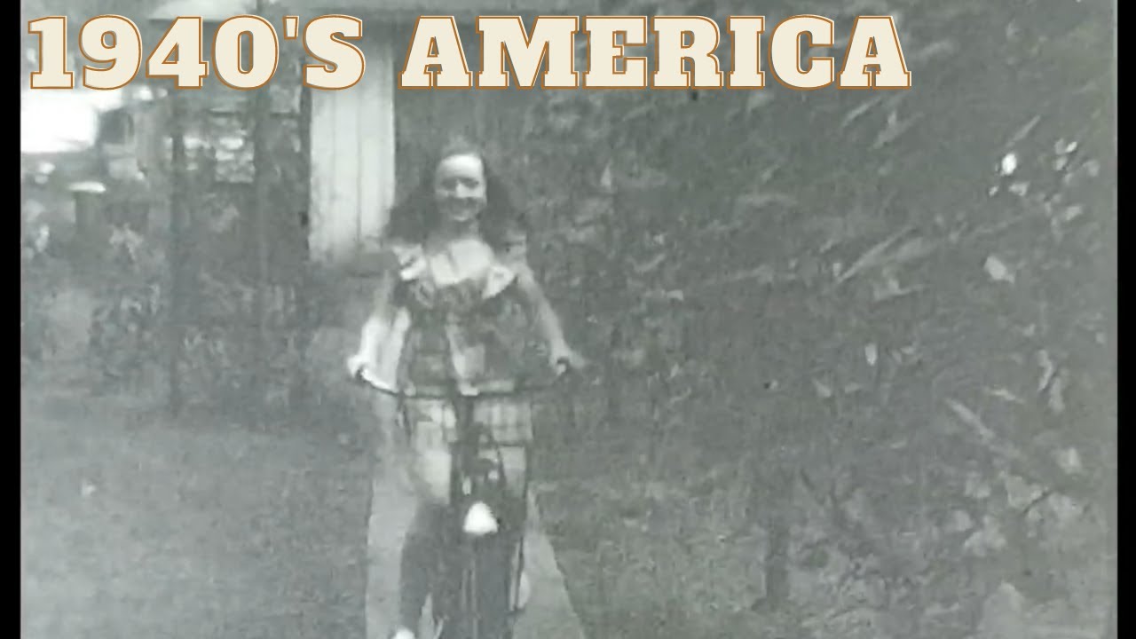 1940’s American Family Home Movies Vintage Black and White Video Footage