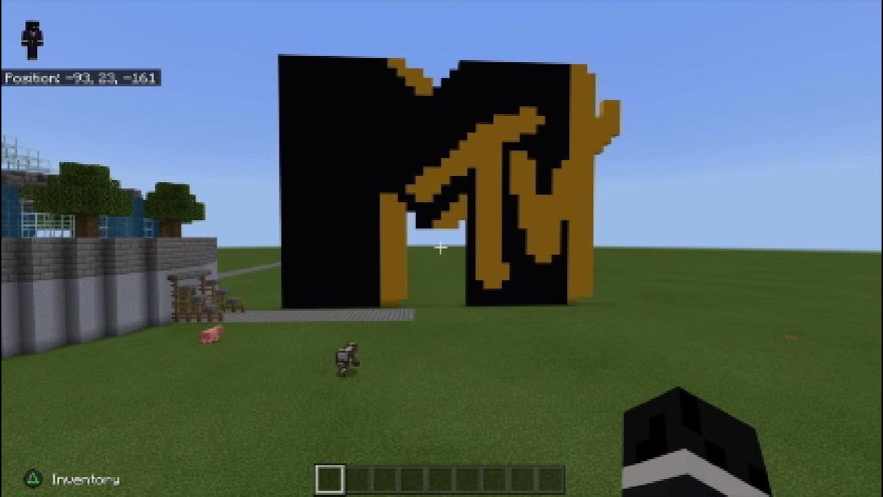 Minecraft Pixel Art Tutorial- MTV Logo