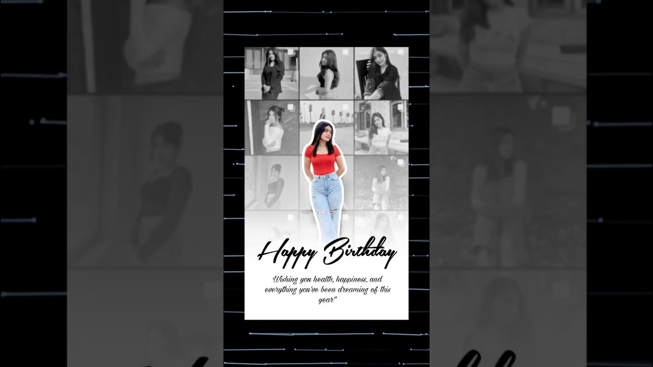 Creative Birthday photo editing 😲