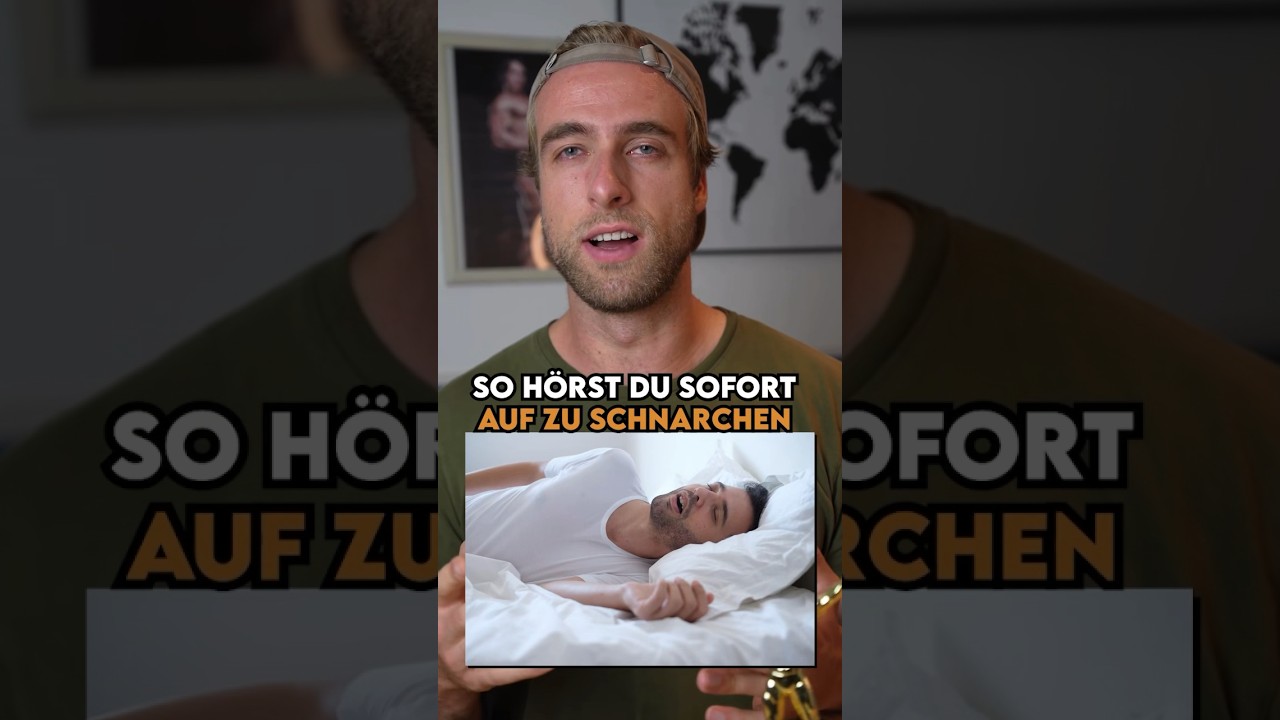 Sofort mit dem Schnarchen aufh&ouml;ren! So gehts! 😴
