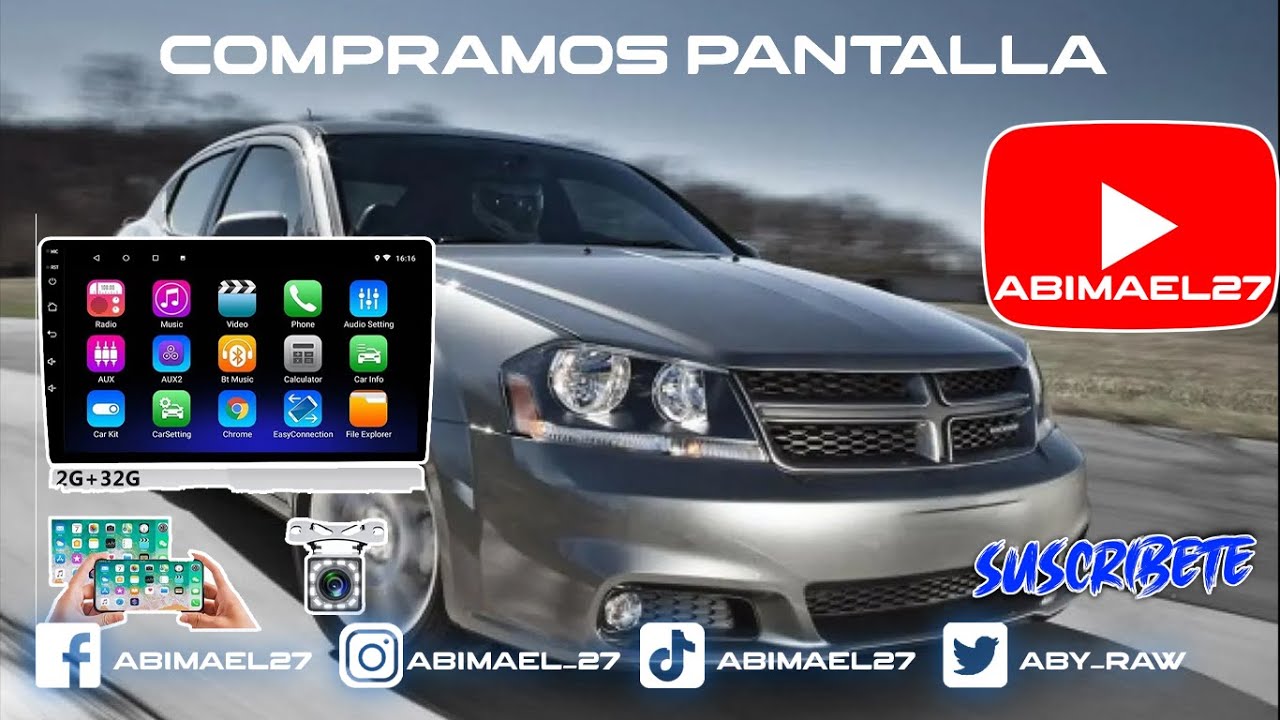Unboxing y REVIEW | Pantalla 10 pulgadas carro | Abimael27 | Todos los carros | Dodge Avenger