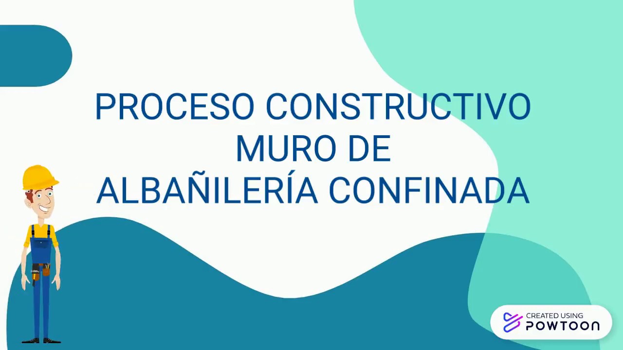Proceso constructivo muro de albañilería confinada