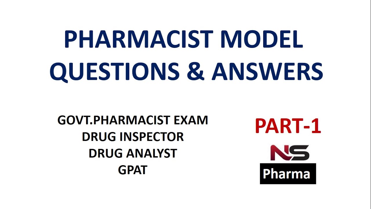 PHARMACIST MODEL QUESTION PAPER | NEW