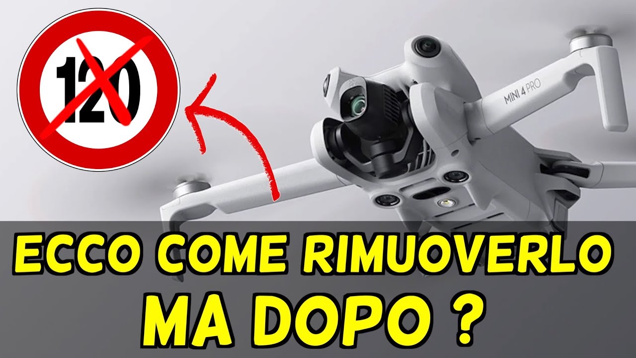 DJI MINI 4 PRO COME RIMUOVERE IL LIMITE DEI 120 Ma che pasticcio della DJI !!!
