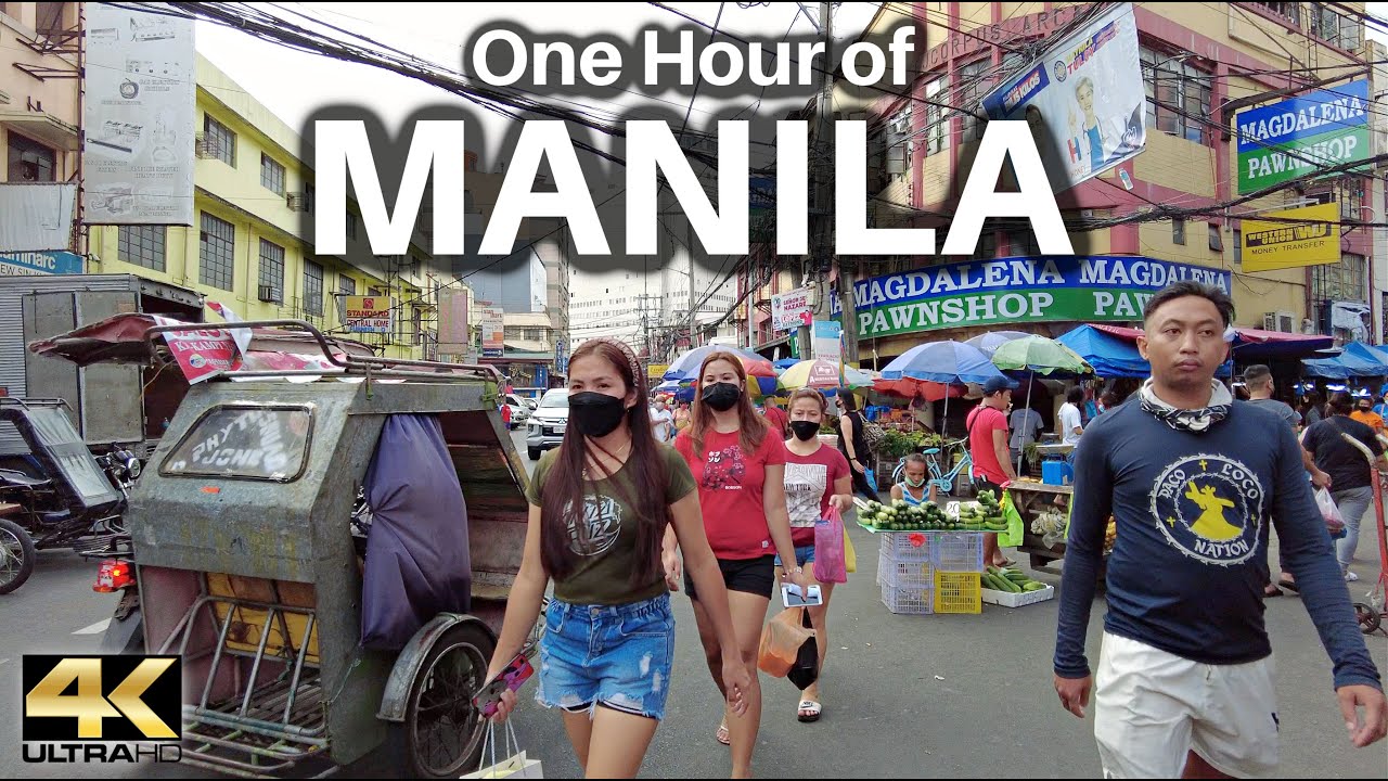 One Hour of MANILA PHILIPPINES Ambience Tour [4K]