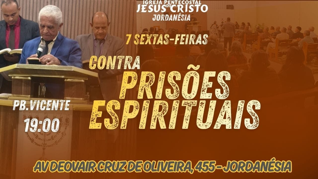 Culto de Libertação - 27/02/2026  as: 19:20 hs