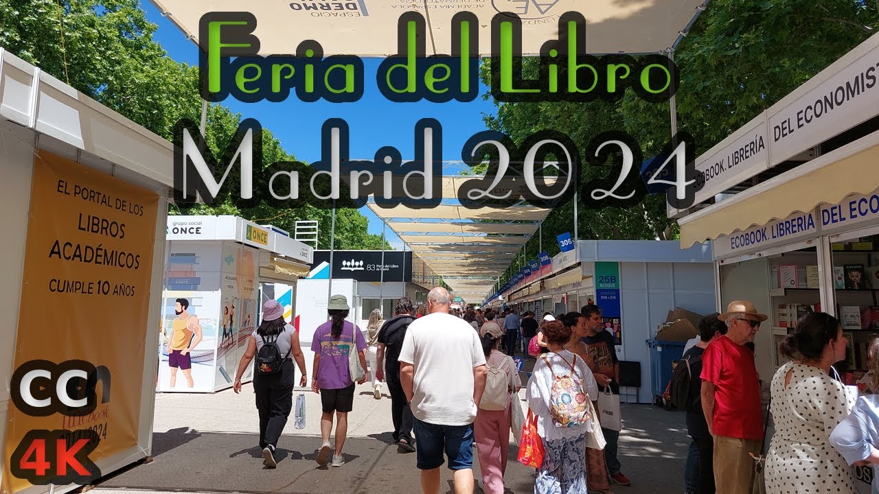 Feria del Libro 2024 | Madrid 4K Walking Tour | 31 de mayo del 2024