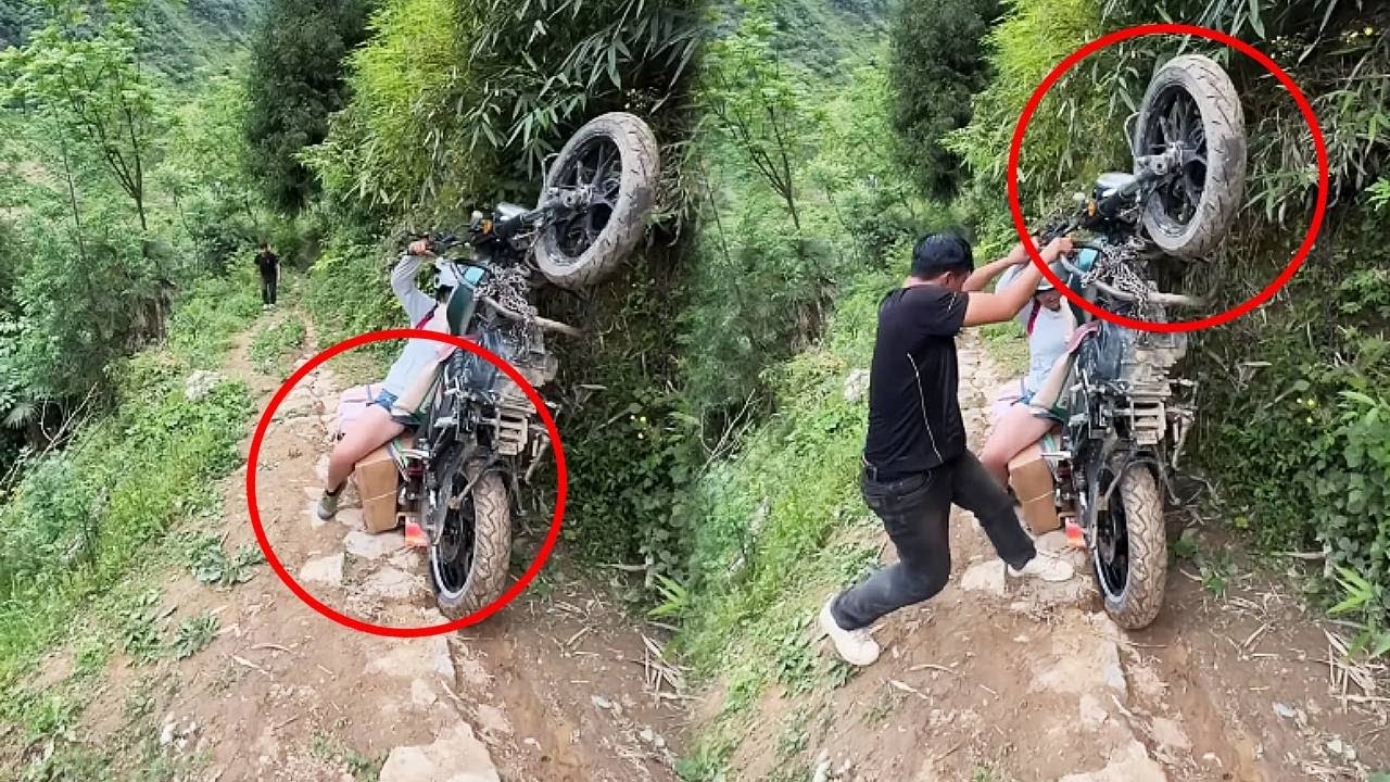 A Beautiful Woman Fell Off Her Bike On A Mountain Road, And A Kind Brother