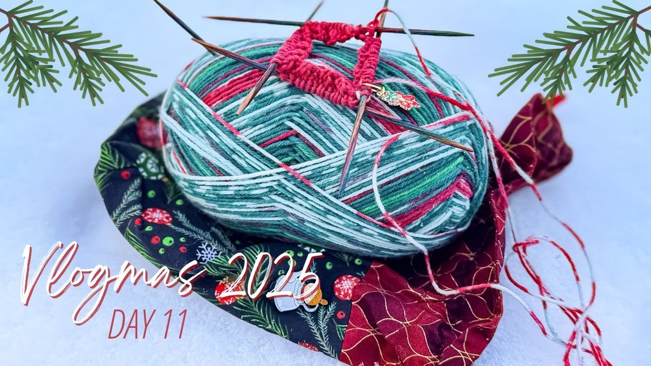 Vlogmas 2025 I Day 11 I Julvanten 2025, Colorwork stricken, Weihnachtsdeko, Wintertassen