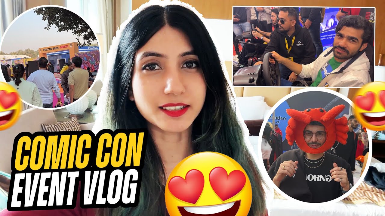 COMIC CON DELHI- VLOG🔥| Cosplays, experience zones & more❤️ ft. @IntelIndia & Amazon India!