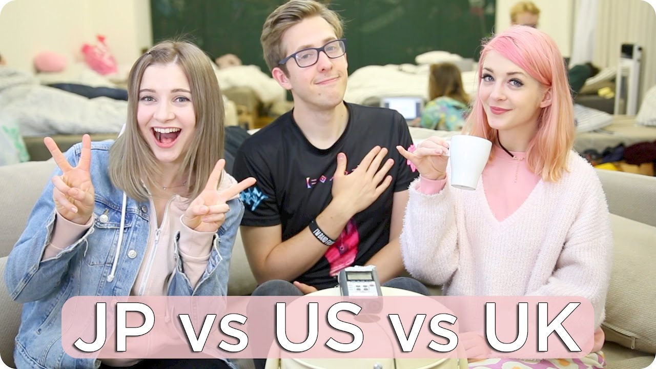 British VS American VS JAPAN! | Evan Edinger & Connie Glynn & Sharla