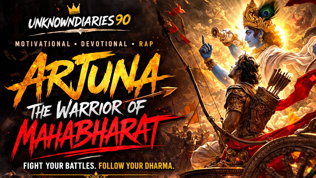 Arjuna Rap Song🔥🏹⚡ | Motivational Devotional Rap | Mahabharat Inspired Rap | unknownndiaries90