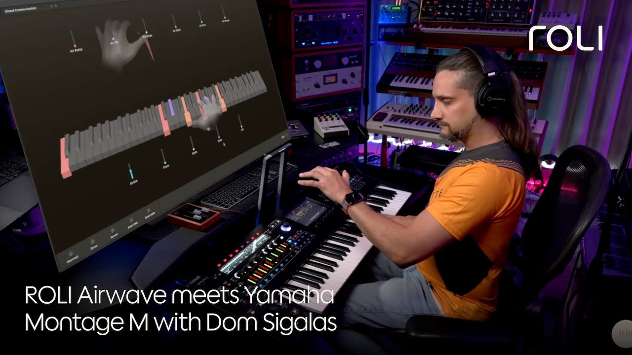 ROLI Airwave meets Yamaha Montage M with Dom Sigalas