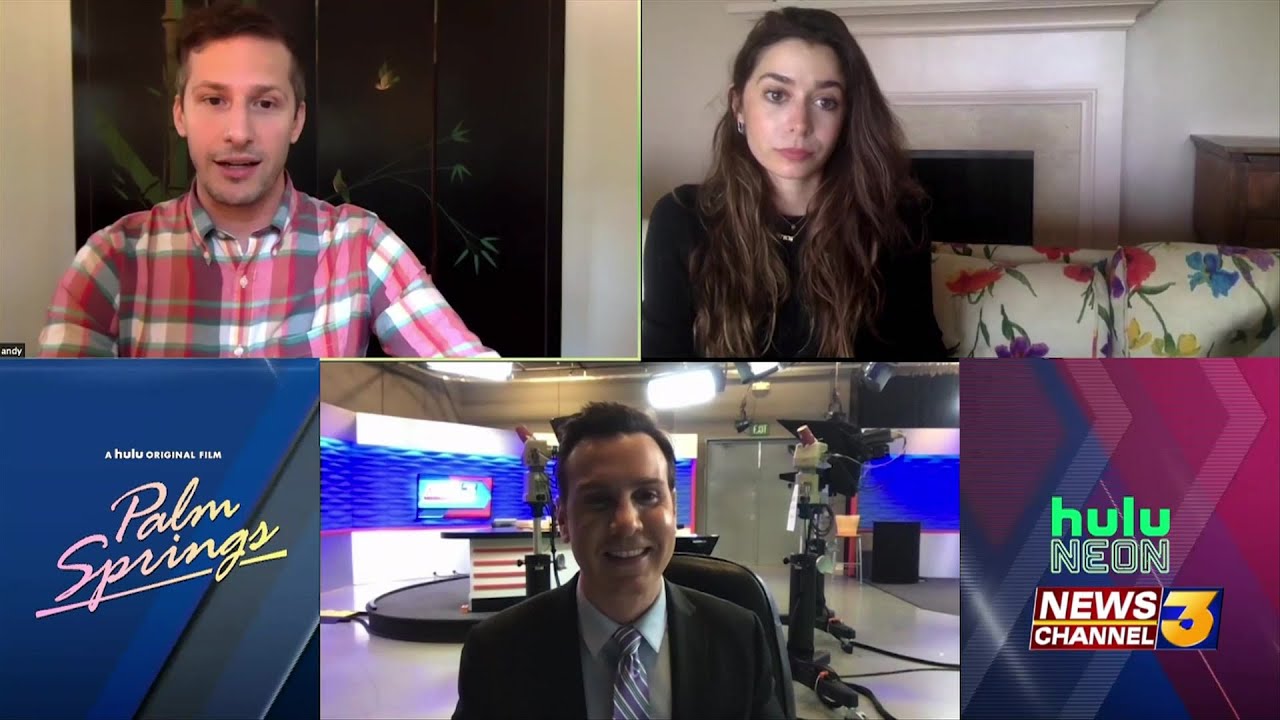 Andy Samberg, Cristin Milioti, & J.K. Simmons discuss their new movie Palm Springs