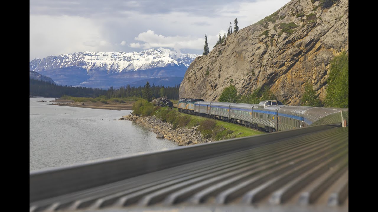 Special: The Canadian Dome-car rear-view from Jasper thru the Rocky Mountains 🇨🇦