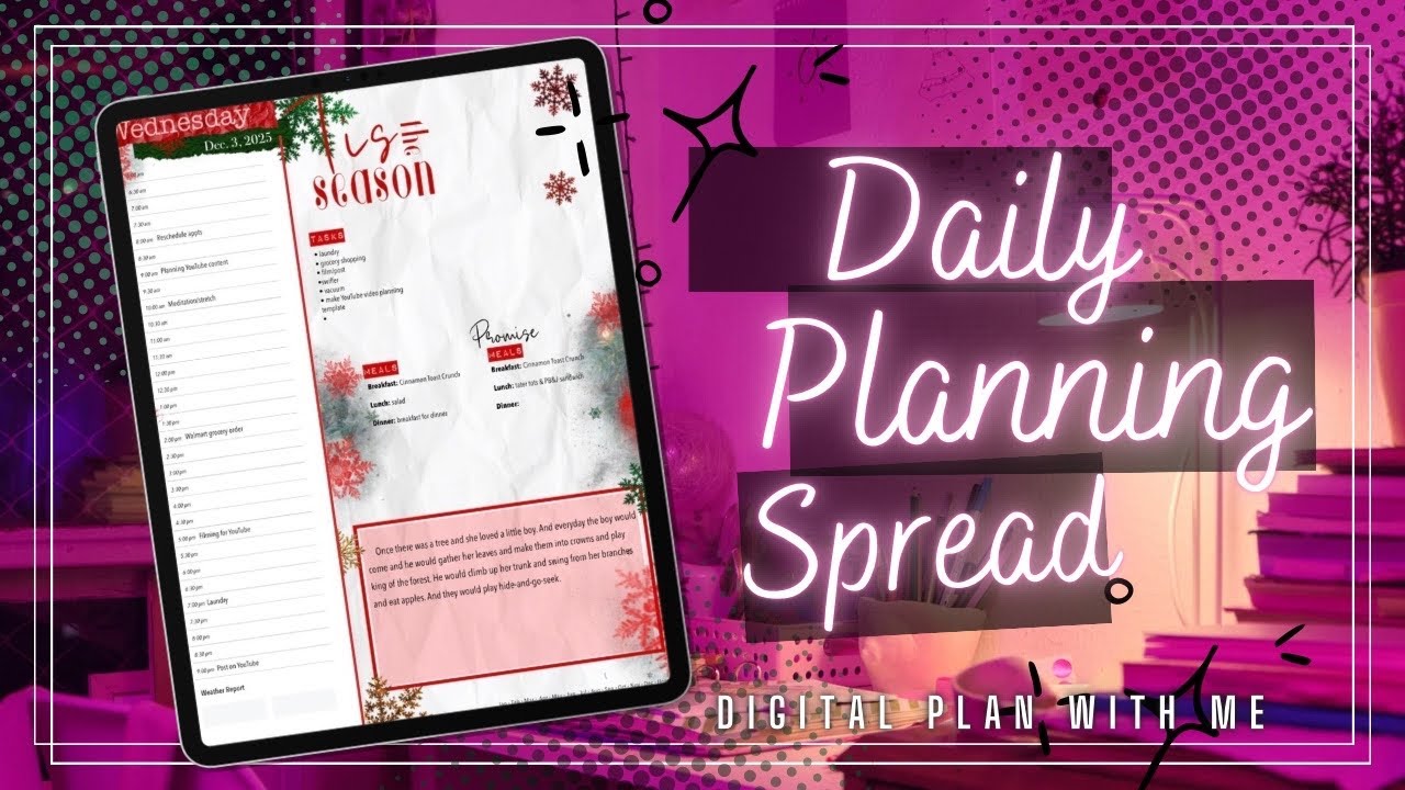 How To: Daily Digital Plan With Me | Simple, Productive & Aesthetic
