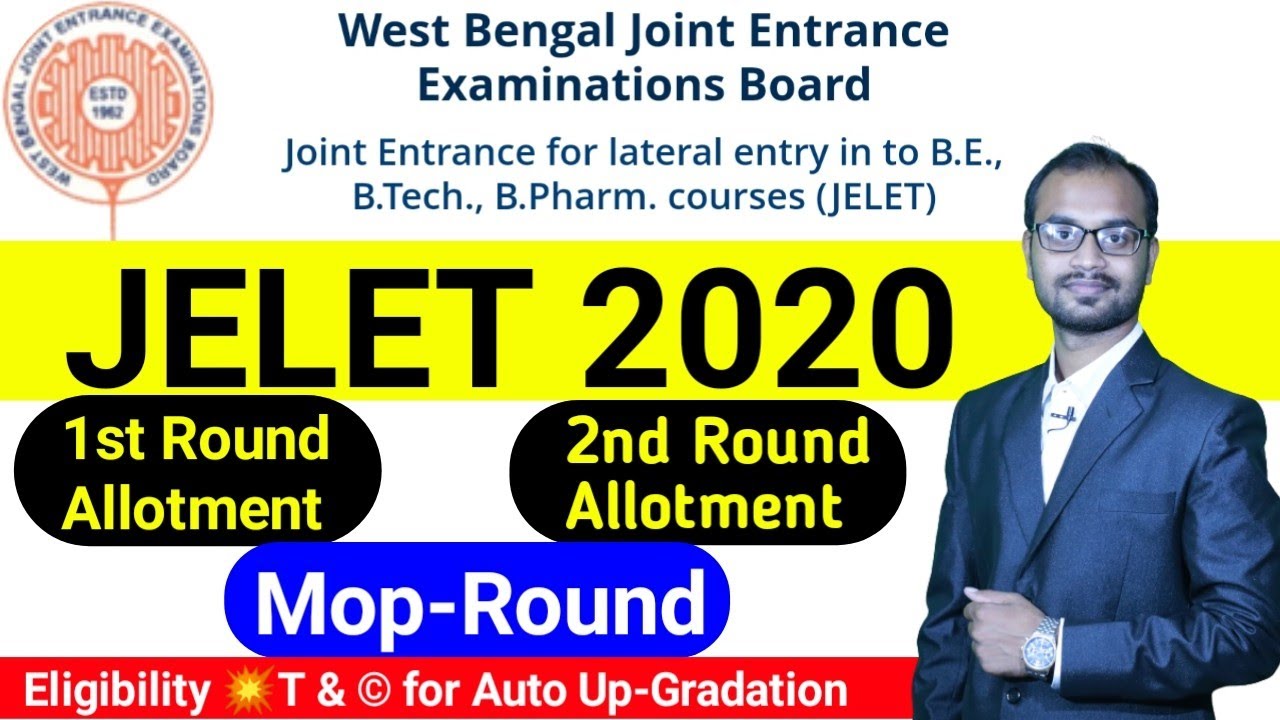 JELET 2020 Counselling Process || Round 1, Round 2, Mop-Up Round