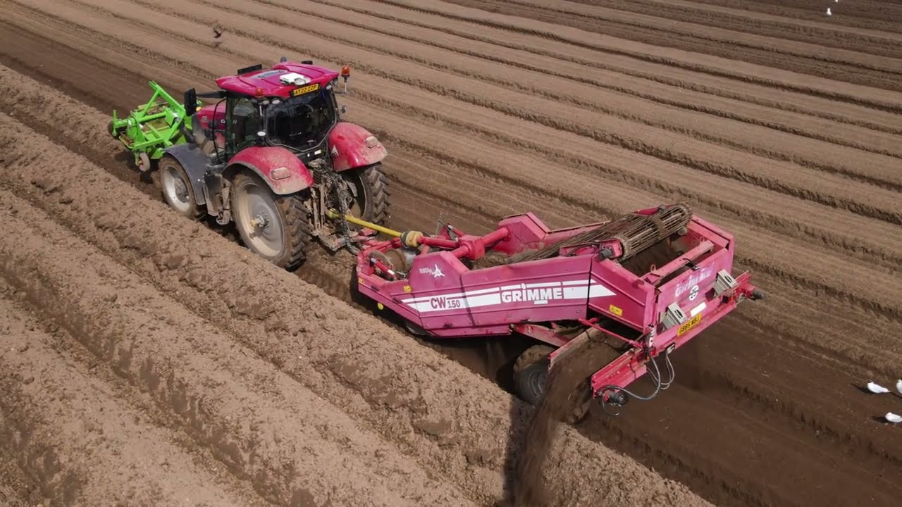 4k Harry from HFN destoning with his Case Puma 175 and Grimme CW150 Rota-Power