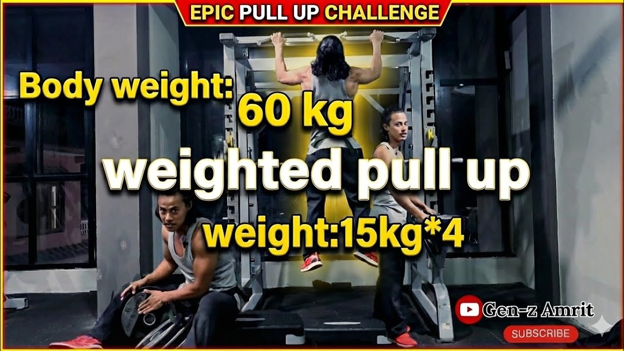 Weighted pull up challenge 
