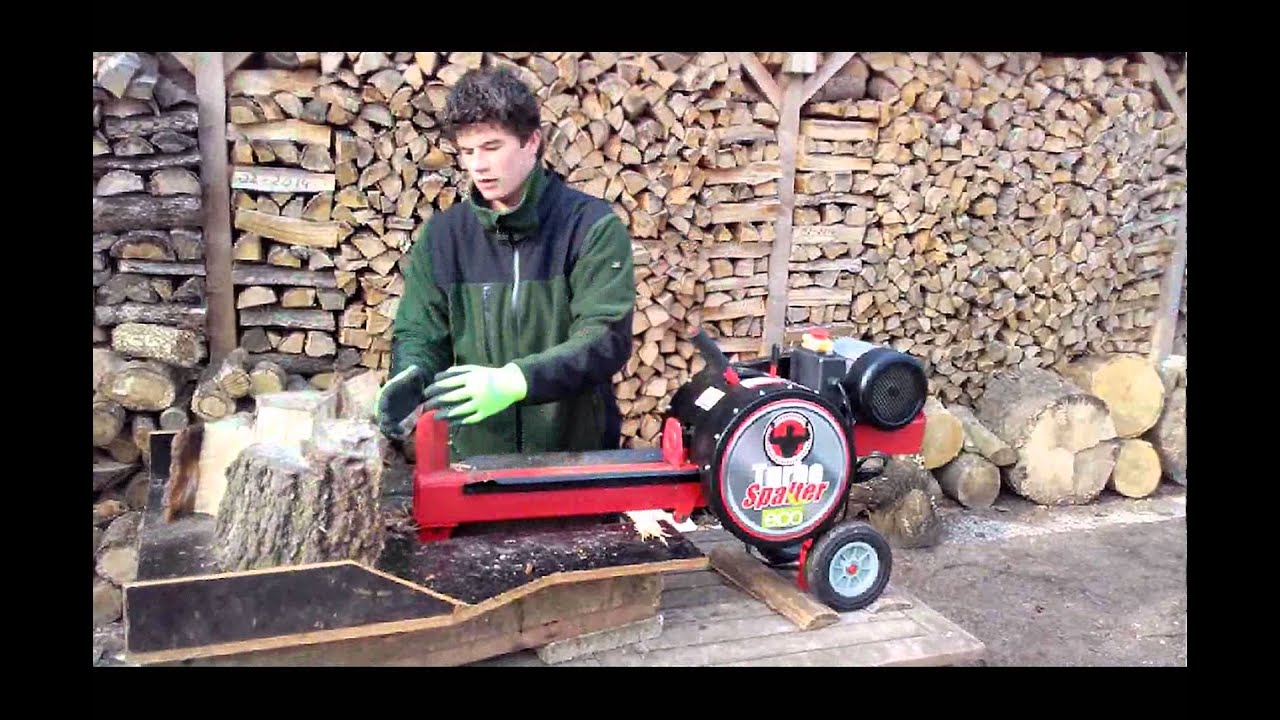 Super snelle houtklover/kloofmachine Turbo Klover Eco met tot 10 ton slagkracht