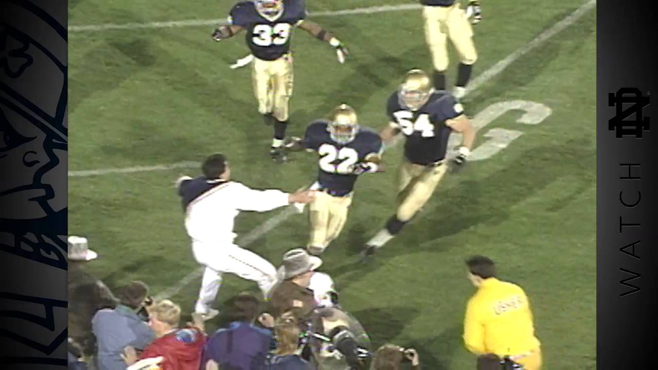ND vs. FSU - 1993 - Wooden's Moment