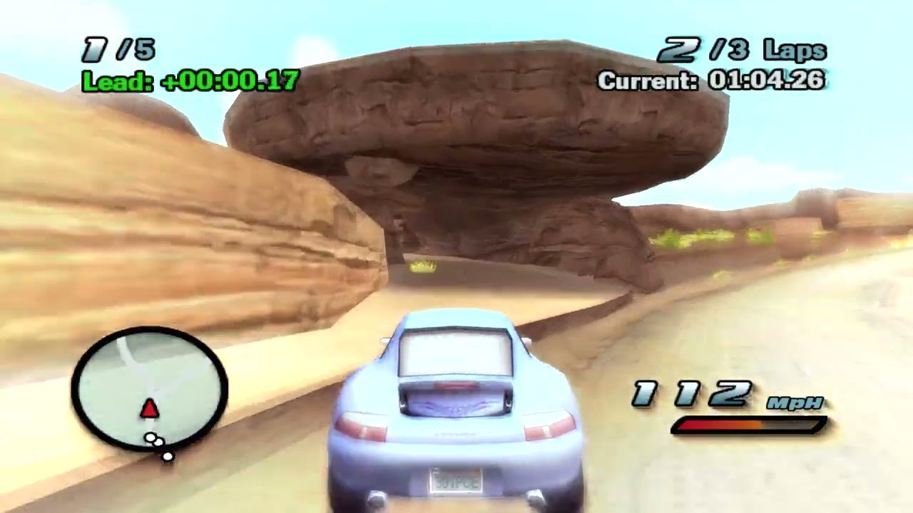 Cars The Game - Sally gameplay in Sarge's Off Road Challenge | PC