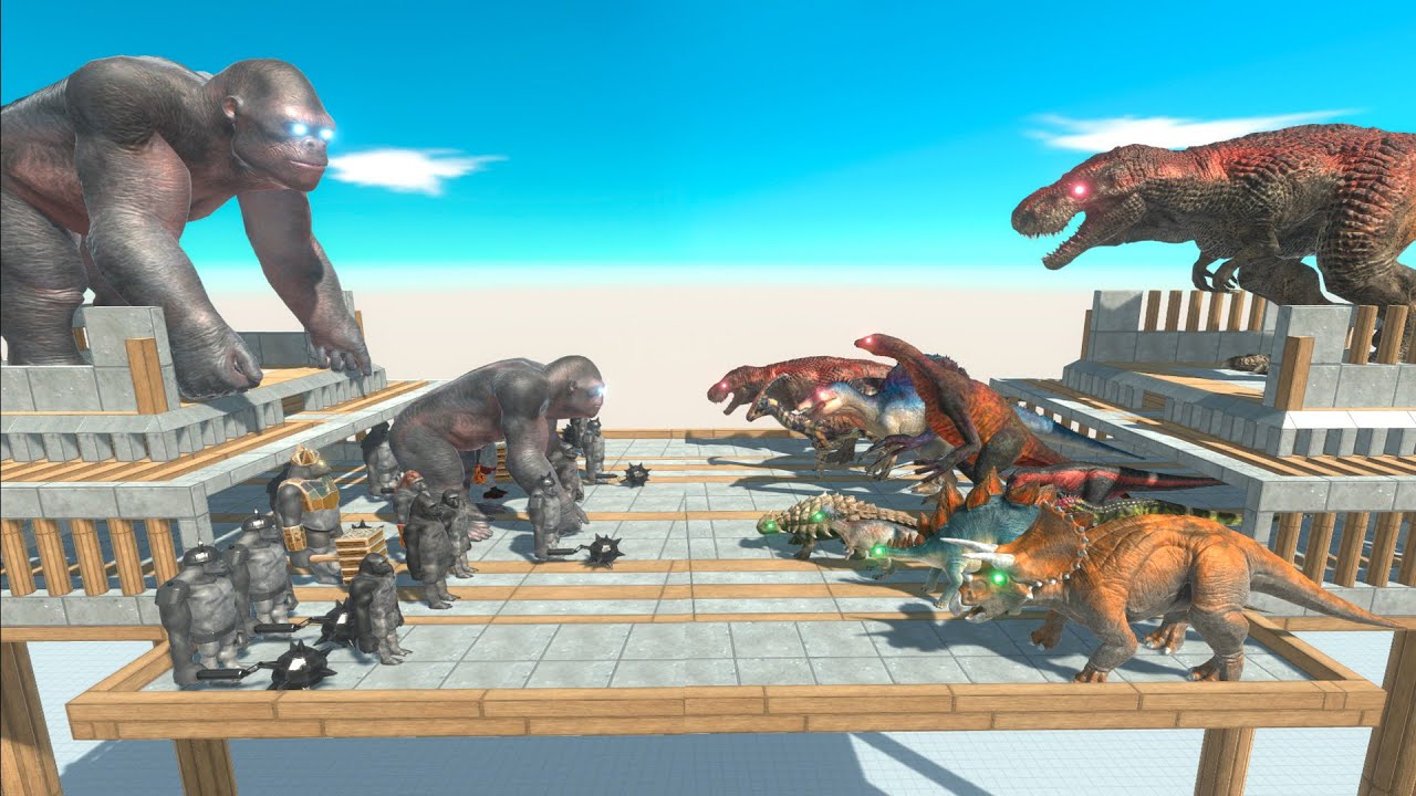 ⚡King GORO THE GIANT vs King T-Rex on Tournament - 🦖 Animal Revolt Battle Simulator 🦕