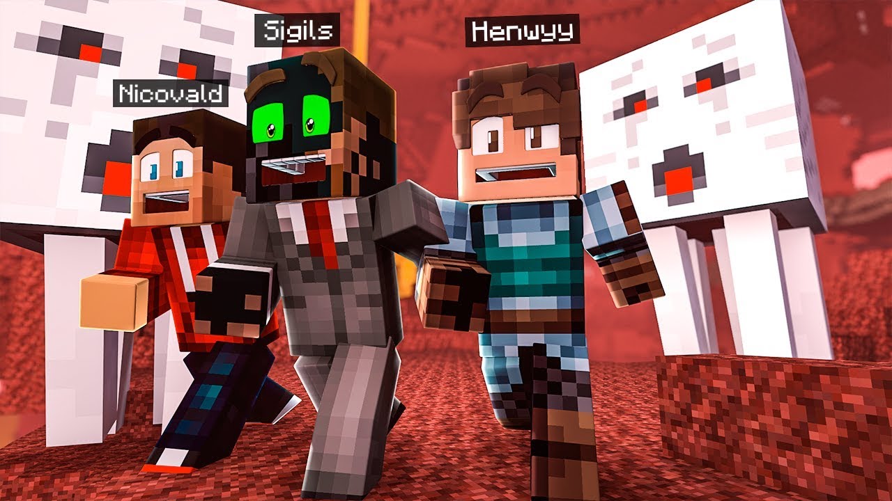 Camp MINECRAFT vs the NETHER Fortress (Funny Moments)