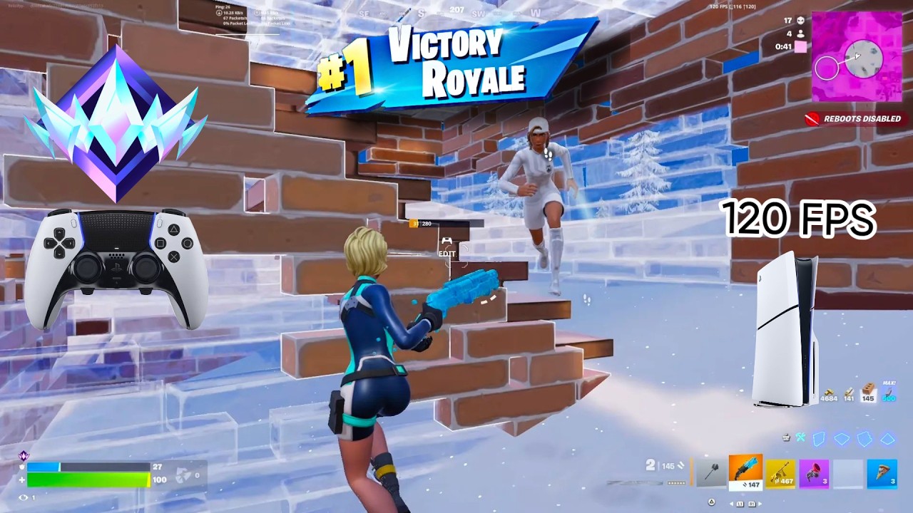 Fortnite Unreal Ranked Reload On PS5 Slim | Controller Gameplay | 120 FPS