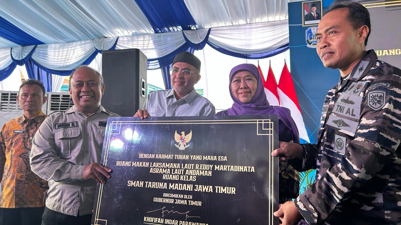 Peresmian Gedung Asrama Baru dan Gedung Kelas Baru Sman Taruna Madani Jatim Oleh Ibu Gubernur Jatim