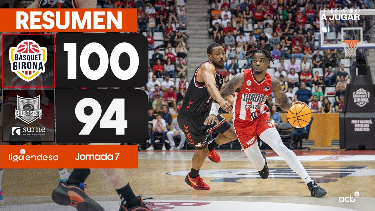 Bàsquet Girona - Surne Bilbao Basket (100 - 94) RESUMEN | Liga Endesa 2024-25