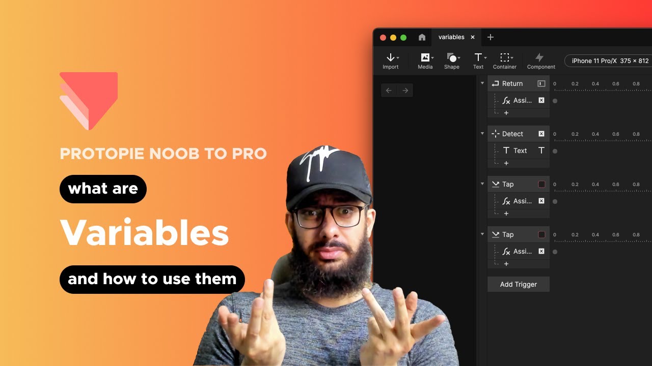Protopie: Understanding and Using Variables