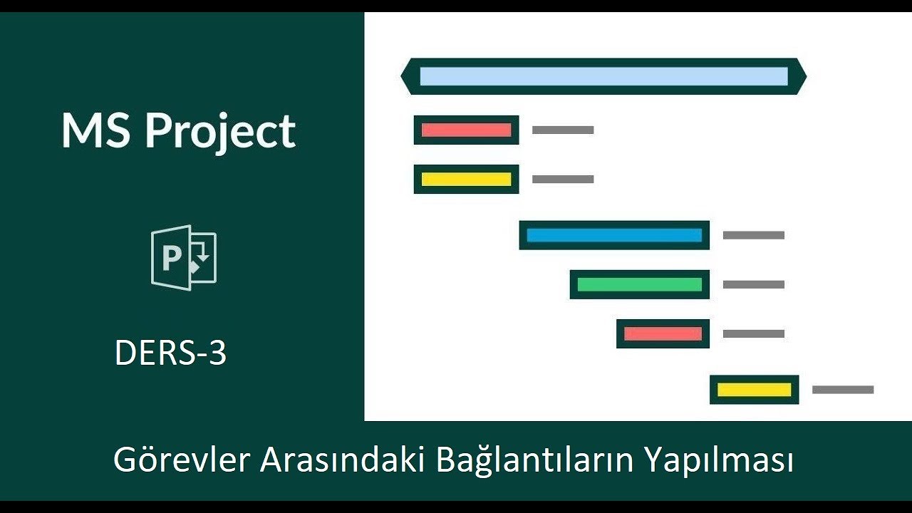 Ms Project - 3 - Görevler Arasındaki Bağlantıların Yapılması