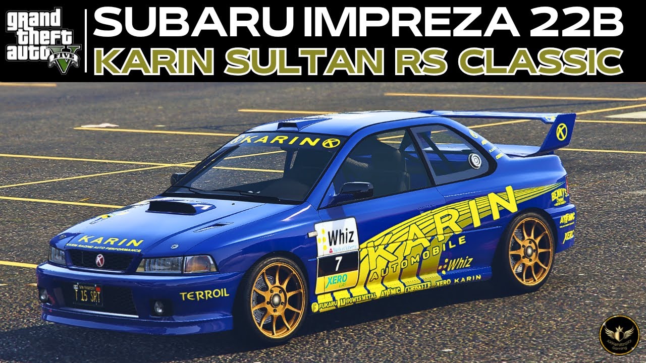 Karin Sultan RS Classic Customization (Subaru Impreza 22B STI Rally Car) | GTA 5 Online