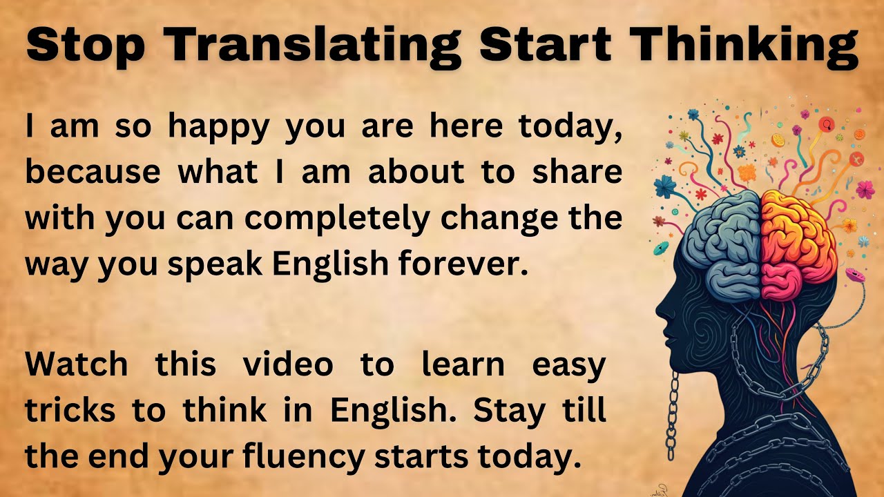 How to think in English easy Tips || Graded Reader || Improve Your English || Listen And Practice