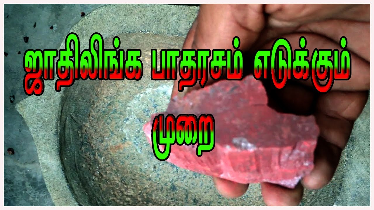 ஜாதிலிங்க பாதரசம் எடுக்கும் முறை