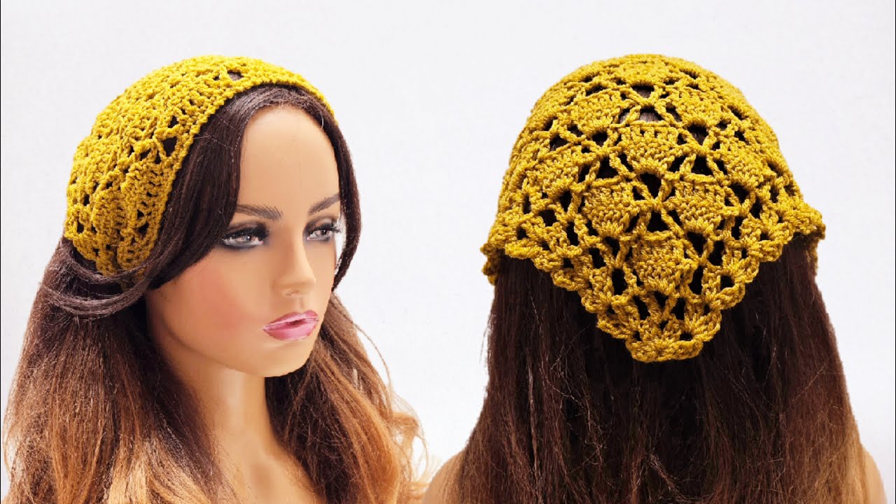Easy Crochet Bandana Tutorial - How To Crochet