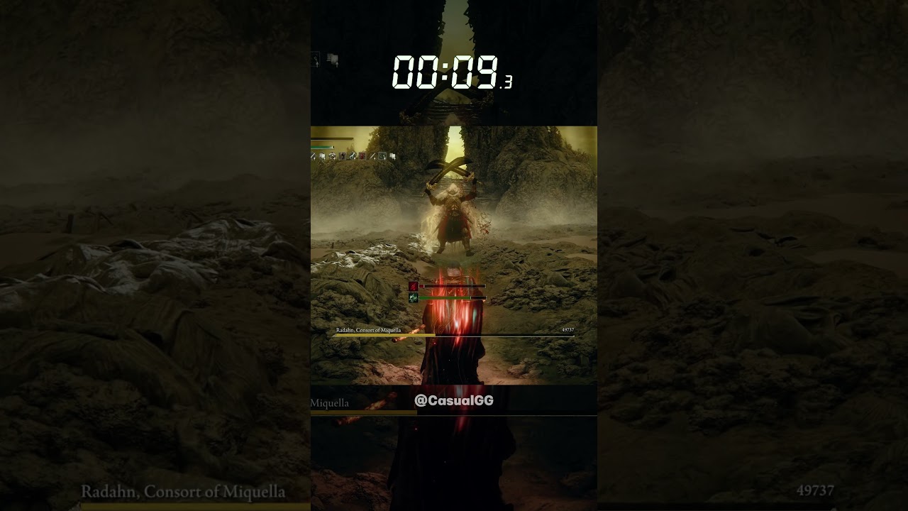 Final Boss in LESS THAN 10 SECONDS, IMPENETRABLE THORNS BUILD, Promised Consort Radahn #eldenringdlc