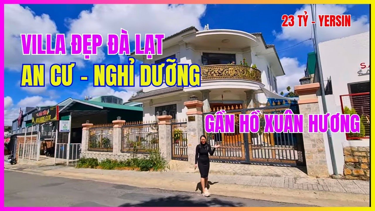 Villa Đà Lạt đẹp, Anh bán villa ở Đà Lạt gần Hồ Xuân Hương có sân vườn rộng xinh