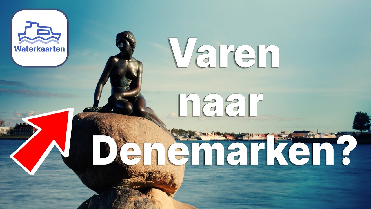 Varen naar Denemarken met de waterkaarten navigatie app