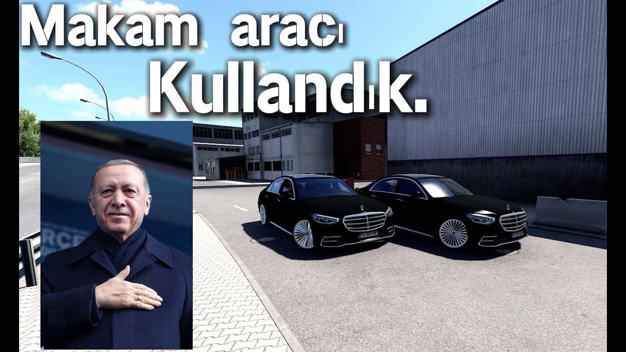 VIP Makam Şoförlüğü Yaptık| Konvoyla Şehir İçi Sürüş | ETS 2 Mercedes-Benz S-Class (W223)
