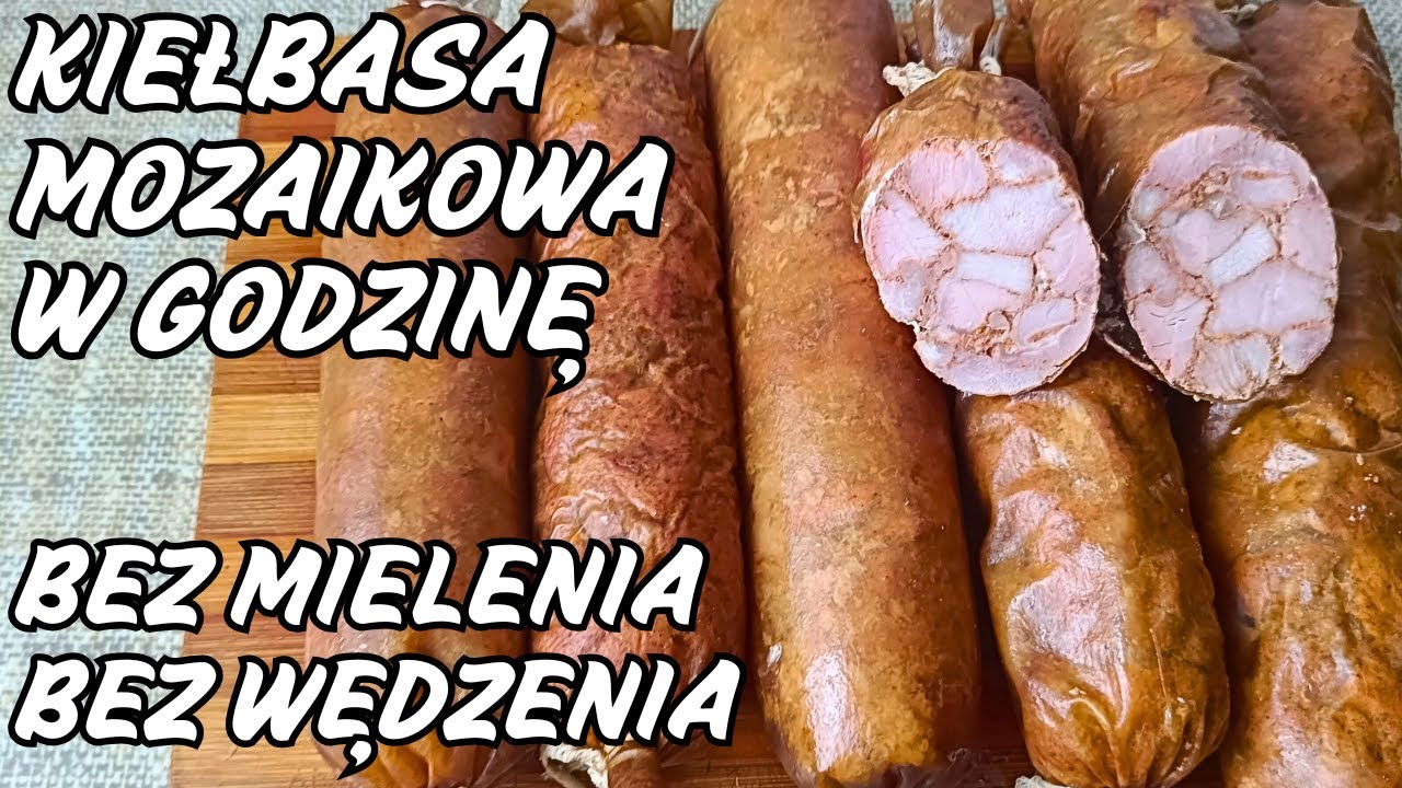 KIEŁBASA SZYNKOWA MOZAIKA Bez Wędzenia Zachwyca Smakiem I Aromatem.
