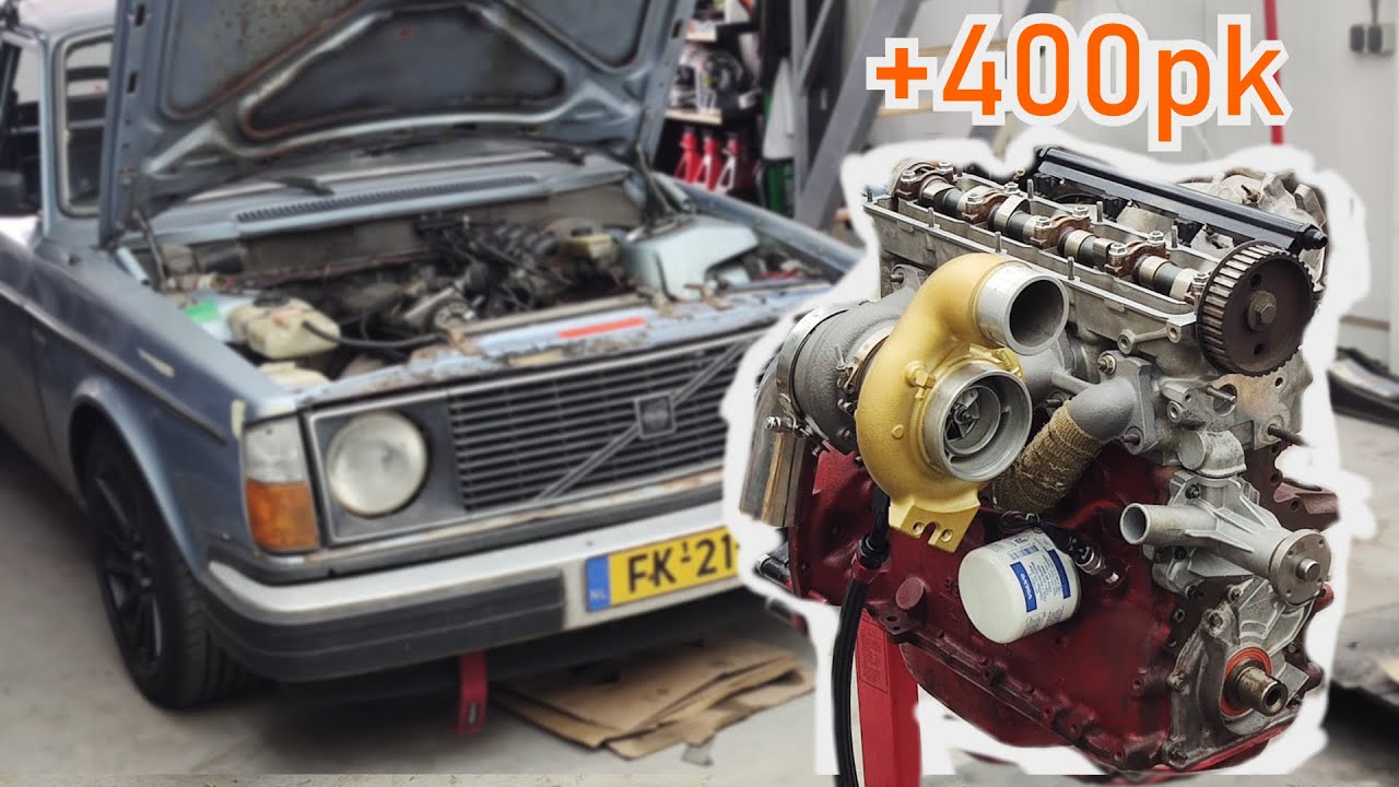 Een ontzettend dik TURBO blok bouwen voor mijn oude roestige Volvo.