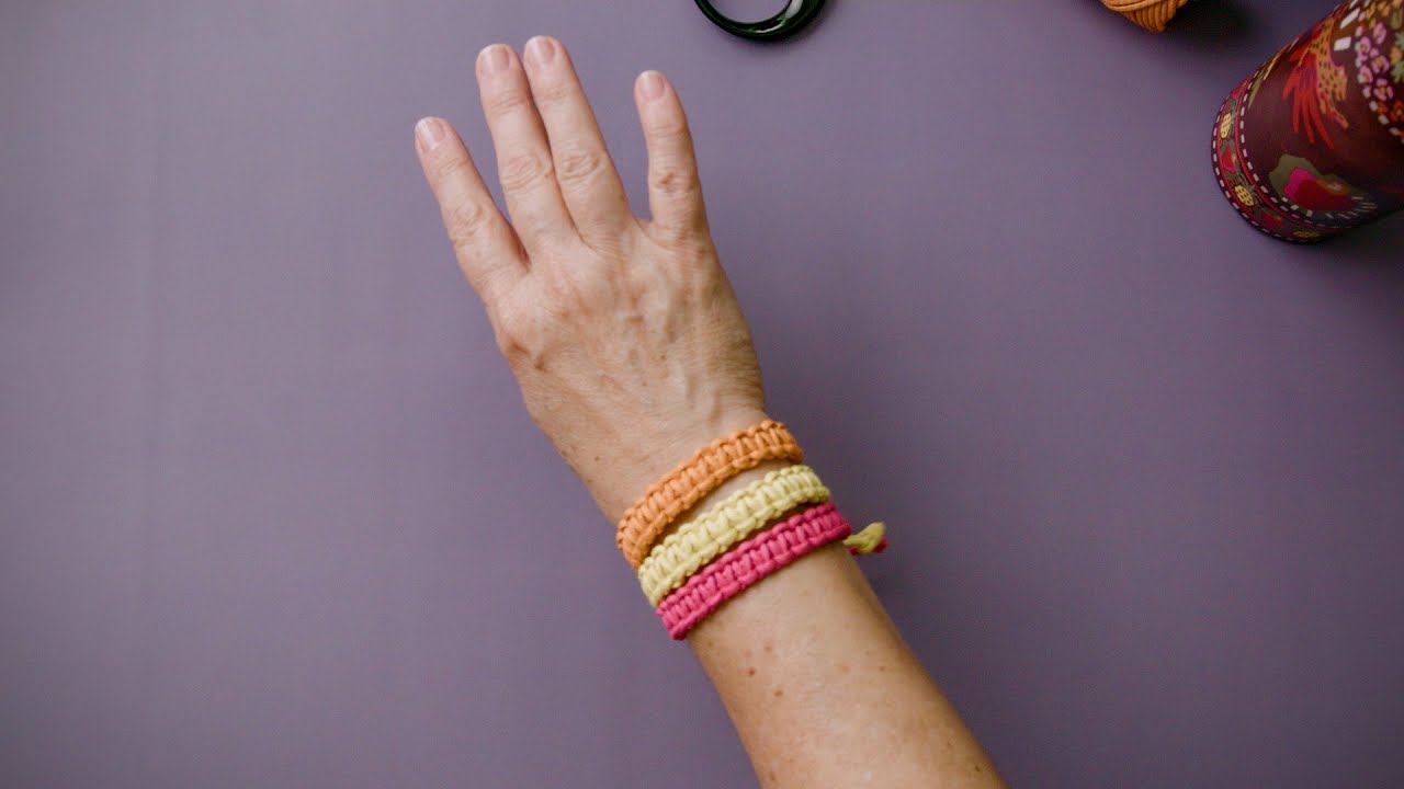 Pulseira de Macramê com Bolinha de Madeira | Tutorial Completo Passo a Passo