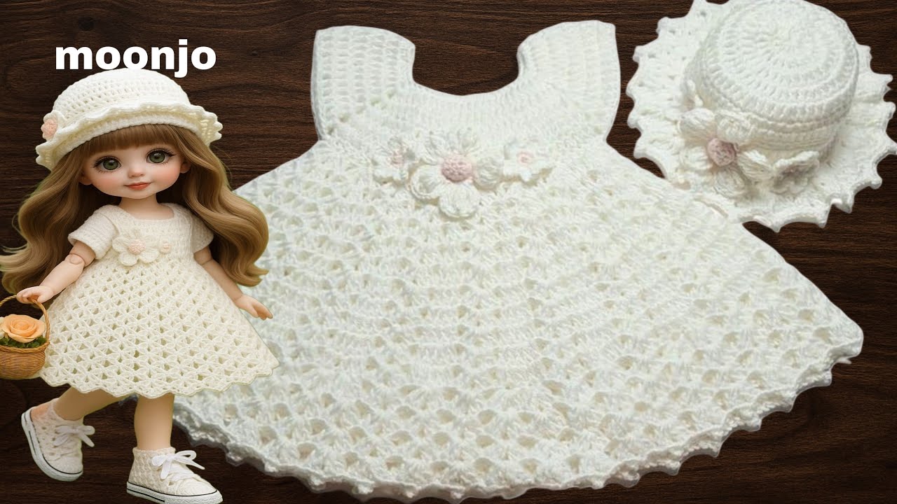 ---This Crochet Baby Dress Broke the Internet! 👗 | فستان كروشيه بناتي لعمر سنة – Handmade Perfection