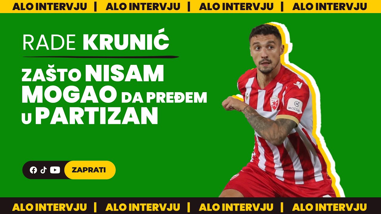 NOVOGODIŠNJI INTERVJU Rade Krunić o pozivu Partizana, igranju za Srbiju i poruci navijačima Zvezde